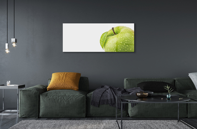 Obraz plexi Jablko zelená vodné kvapky