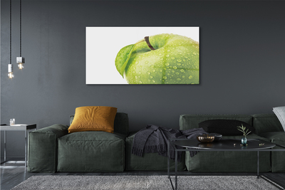 Obraz plexi Jablko zelená vodné kvapky