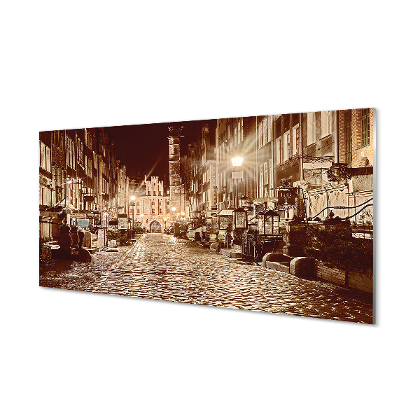 Obraz na akrylátovom skle Gdańsk staré mesto nočné