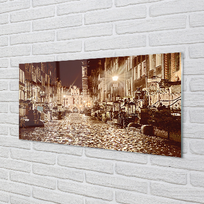 Obraz na akrylátovom skle Gdańsk staré mesto nočné