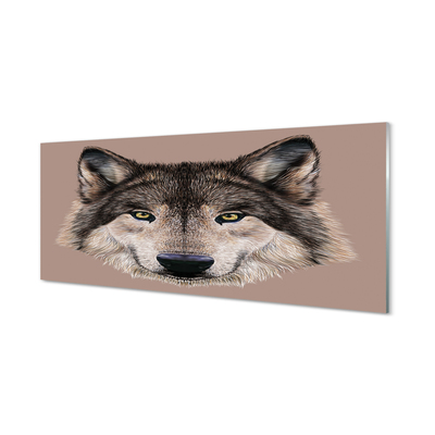 Obraz na akrylátovom skle Maľované vlk