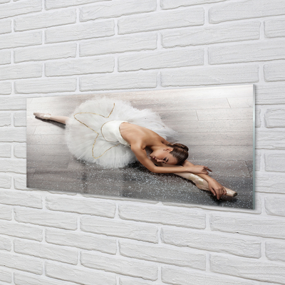 Obraz plexi Žena biele balerína šaty
