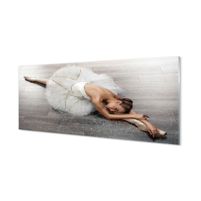 Obraz plexi Žena biele balerína šaty