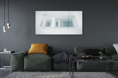 Obraz na akrylátovom skle Biela 3d podpora
