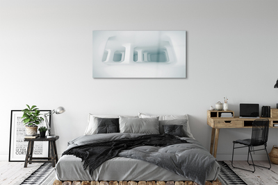 Obraz na akrylátovom skle Biela 3d podpora