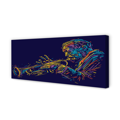 Obraz canvas trumpet muž