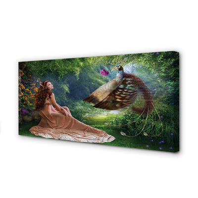 Obraz canvas Bažant female forest