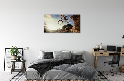 Obraz canvas Horský bicykel oblohy oblačno