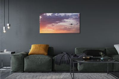 Obraz canvas Zamračené oblohy ľahké lietadlá