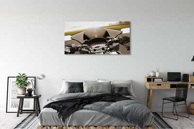 Obraz canvas Motocykla cestného oblohy top