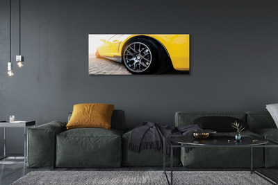 Obraz canvas žlté auto