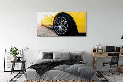 Obraz canvas žlté auto