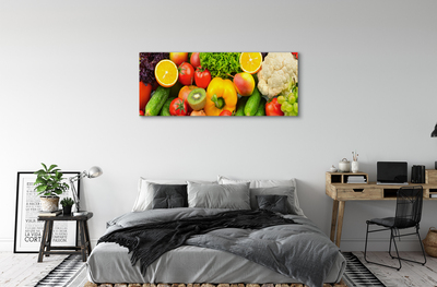 Obraz canvas Karfiol uhorka Kiwi