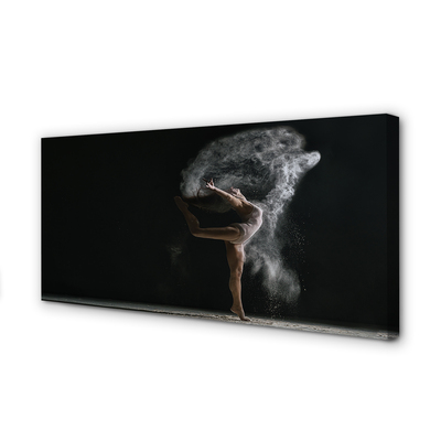 Obraz canvas žena dym