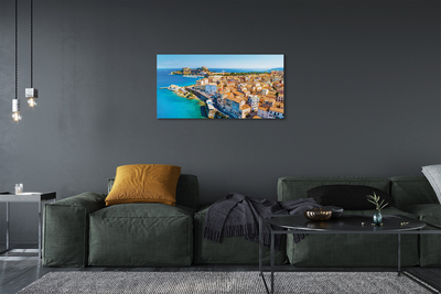 Obraz na plátne Grécko Morské pobreží mesto