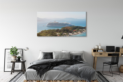 Obraz canvas Island loď salašnícky morská