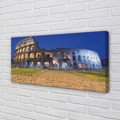 Obraz na plátne Sunset Rome Colosseum