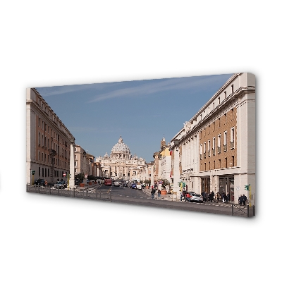 Obraz na plátne Katedrála Rome budovy ulice