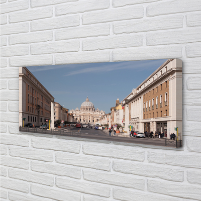 Obraz na plátne Katedrála Rome budovy ulice