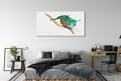 Obraz na plátne Farebné maľované papagáj