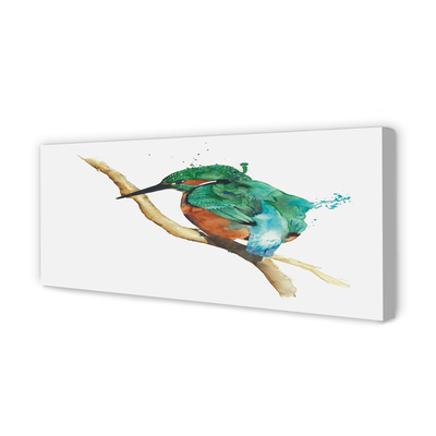 Obraz na plátne Farebné maľované papagáj