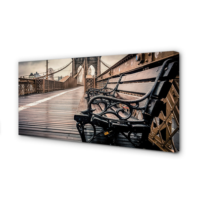 Obraz na plátne most bench