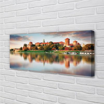 Obraz na plátne Krakow hrad rieka