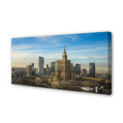 Obraz na plátne Panorama Varšava mrakodrapov