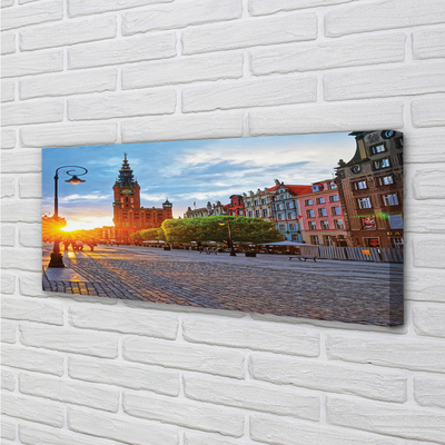 Obraz na plátne Gdańsk Staré mesto východ