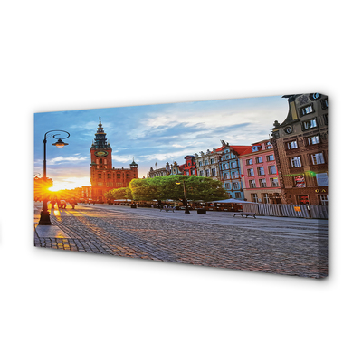 Obraz na plátne Gdańsk Staré mesto východ