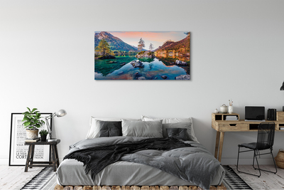Obraz na plátne Nemecko Alpy jeseň Horské jazero