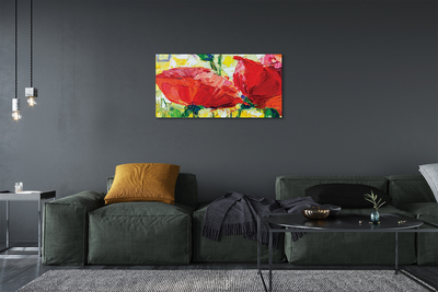 Obraz canvas červené kvety