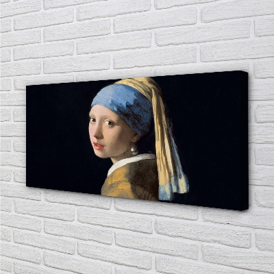 Obraz canvas Dievča s perlovou náušnicou - Johannes Vermeer