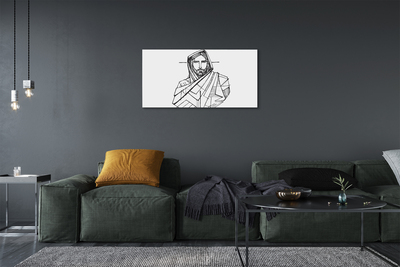 Obraz na plátne Ježiš výkres