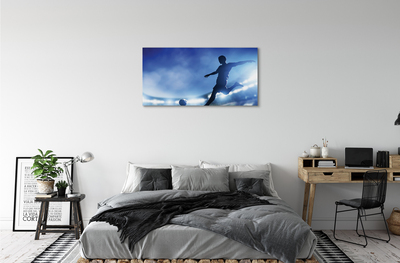 Obraz canvas Modré svetlo muž