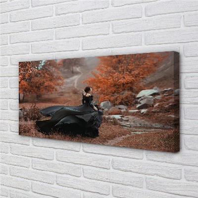 Obraz canvas Ženské jesenné hory