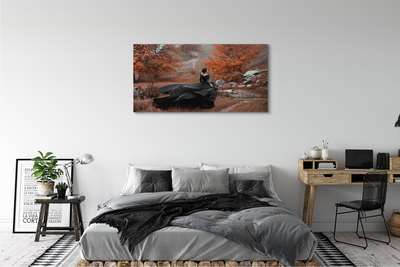Obraz canvas Ženské jesenné hory