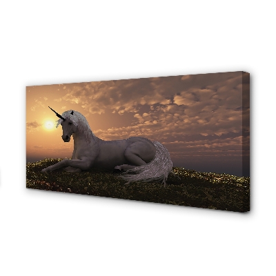 Obraz na plátne Unicorn horské slnko