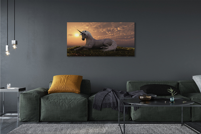Obraz na plátne Unicorn horské slnko
