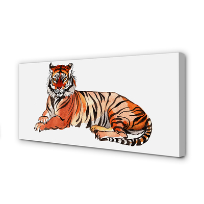 Obraz na plátne maľované tiger
