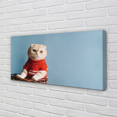 Obraz na plátne sediaci mačka