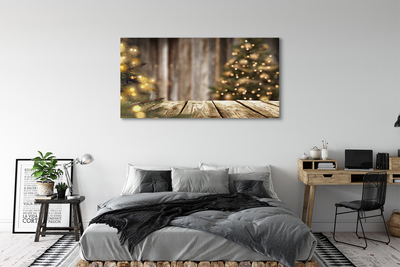 Obraz na plátne Dosky vianočné stromčeky