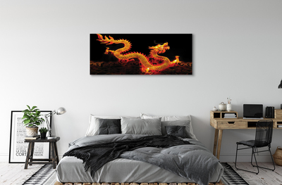 Obraz canvas Gold dragon