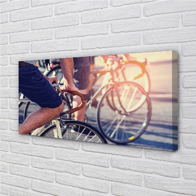Obraz canvas cyklisti ľudí