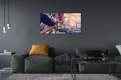 Obraz canvas cyklisti ľudí