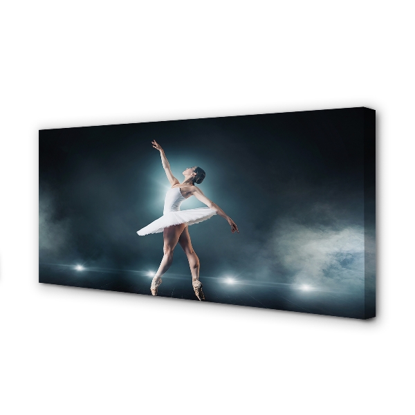 Obraz canvas Biely balet šaty žena