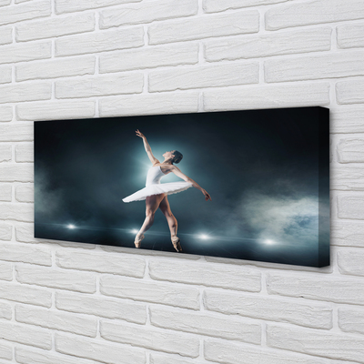 Obraz canvas Biely balet šaty žena