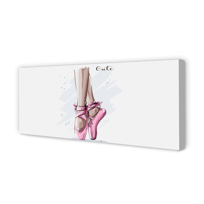 Obraz canvas ružové baletné topánky
