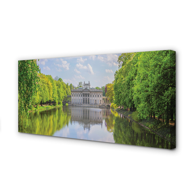 Obraz na plátne Varšavský Palác lesného jazera