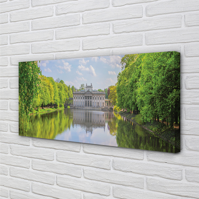 Obraz na plátne Varšavský Palác lesného jazera